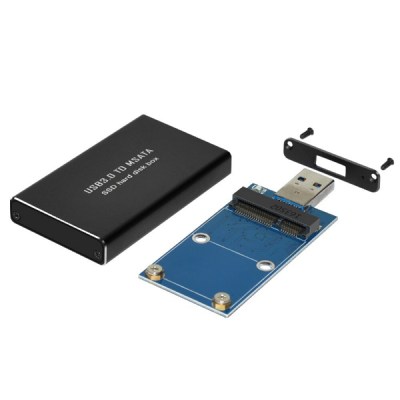 Boitier Disque Dur SSD USB3.0 TO MSATA SSD LS-721M-1